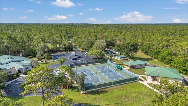3196 W Mustang Blvd, Beverly Hills, FL 34465 - aerial view of a heavily wooded area