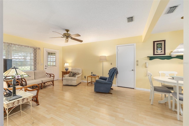 9065 SW 82nd Ter Unit G, Ocala, FL 34481 - living room featuring ceiling fan and light wood-style flooring