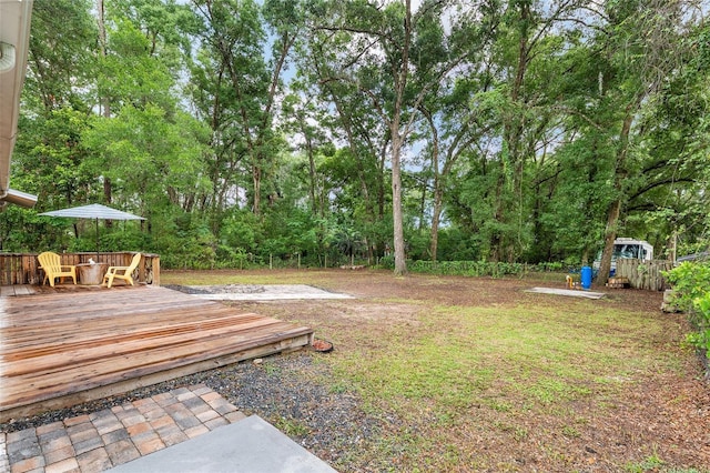 3640 SE 131st Ln, Belleview, FL 34420 - view of yard featuring a deck and a playground