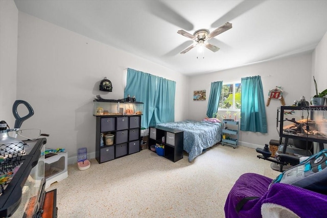 2340 NE 14th Ave, Ocala, FL 34470 - bedroom featuring a ceiling fan and speckled floor