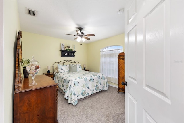 6362 N Walter Ter, Citrus Springs, FL 34434 - carpeted bedroom with ceiling fan