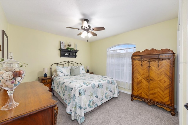 6362 N Walter Ter, Citrus Springs, FL 34434 - carpeted bedroom with a ceiling fan