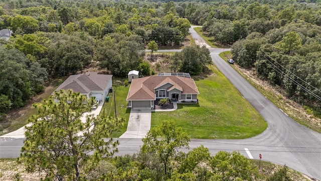 6362 N Walter Ter, Citrus Springs, FL 34434 - aerial view of property and surrounding area featuring a forest