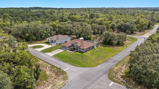 6362 N Walter Ter, Citrus Springs, FL 34434 - view from above of property featuring a heavily wooded area