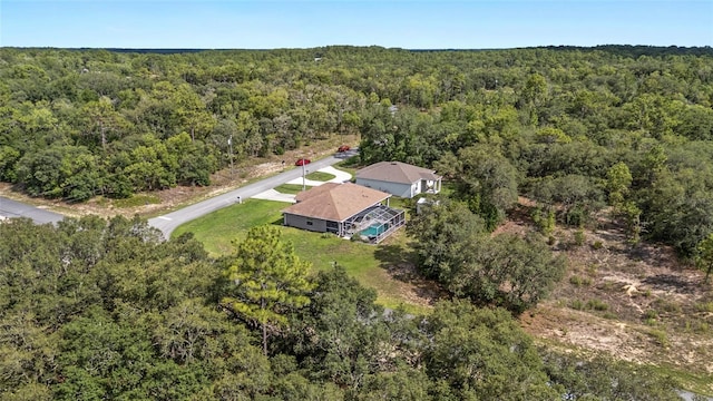 6362 N Walter Ter, Citrus Springs, FL 34434 - aerial view of property and surrounding area with a forest