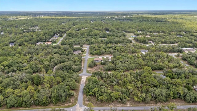 6362 N Walter Ter, Citrus Springs, FL 34434 - aerial view of property and surrounding area with a heavily wooded area