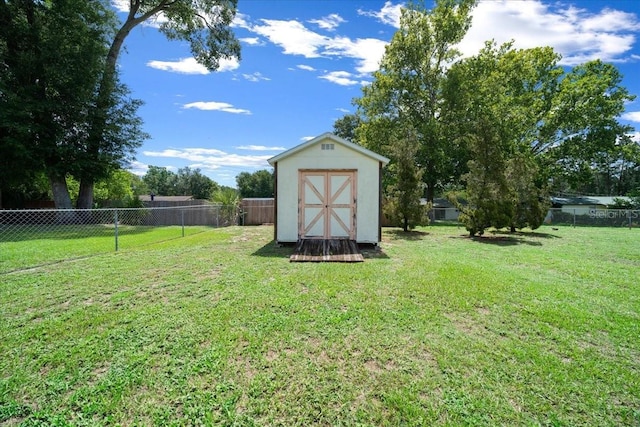 5525 NE 22nd Ave, Ocala, FL 34479 - view of shed featuring a fenced backyard
