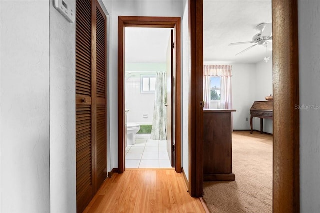 5525 NE 22nd Ave, Ocala, FL 34479 - hall with light wood-style flooring