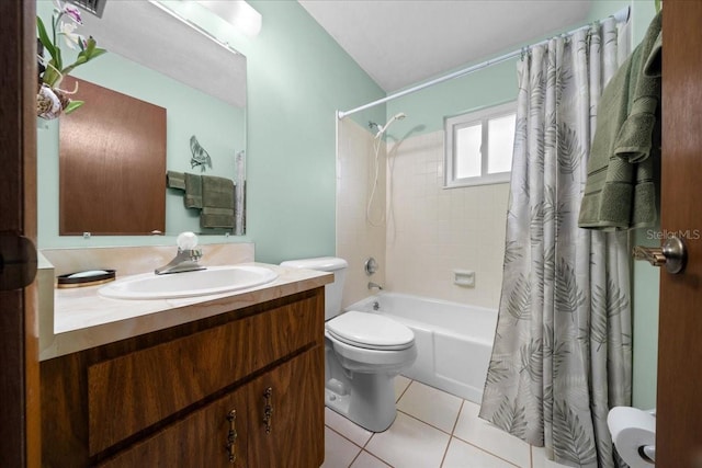 5525 NE 22nd Ave, Ocala, FL 34479 - bathroom with vanity, tile patterned flooring, and shower / bath combo with shower curtain