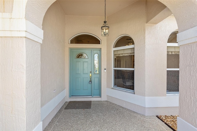 7243 SE 172nd Legacy Ln, The Villages, FL 32162 - property entrance featuring stucco siding