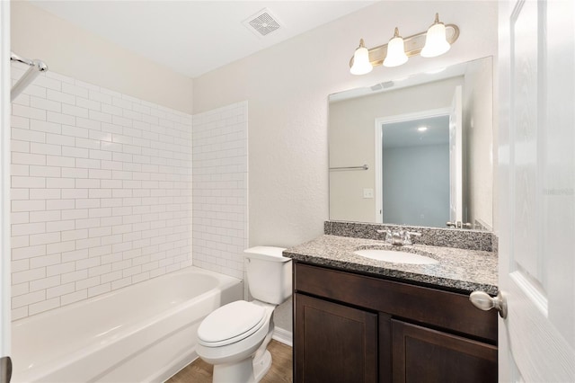 5 Water Pass, Ocala, FL 34472 - full bath featuring vanity, wood finished floors, and shower / bath combination