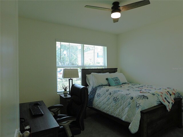 80 Hickory Course Loop, Ocala, FL 34472 - bedroom featuring a desk, carpet, and ceiling fan