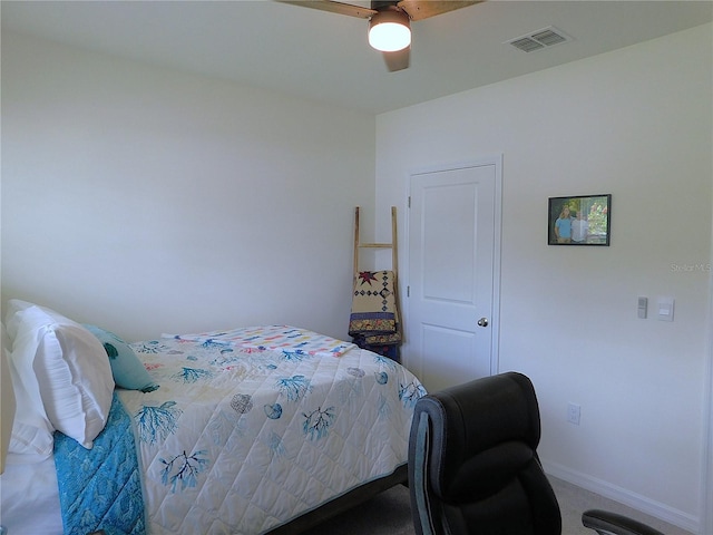 80 Hickory Course Loop, Ocala, FL 34472 - bedroom featuring ceiling fan and carpet