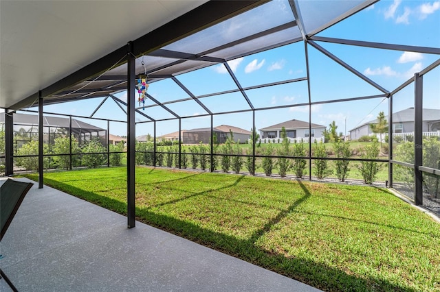 8913 SW 76th Ln, Ocala, FL 34481 - view of patio / terrace featuring a residential view and a lanai