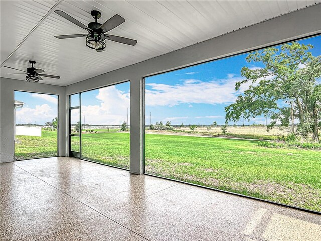 7067 SW 60th Ln, Ocala, FL 34474 - unfurnished sunroom featuring a view of rural / pastoral area