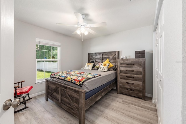 6 Sequoia Loop, Ocklawaha, FL 32179 - bedroom featuring light wood-type flooring and ceiling fan
