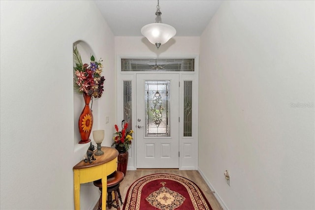 1443 SW 161st St, Ocala, FL 34473 - foyer entrance featuring light wood-style flooring