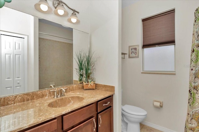 1443 SW 161st St, Ocala, FL 34473 - full bath featuring vanity, a shower with shower curtain, and tile patterned flooring