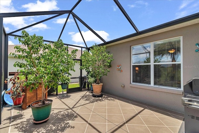 1443 SW 161st St, Ocala, FL 34473 - view of patio with a lanai and a grill