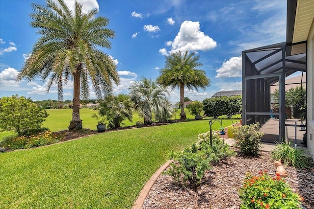 1443 SW 161st St, Ocala, FL 34473 - view of grassy yard featuring a lanai and a patio area