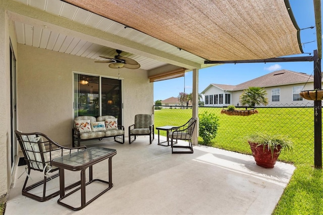 12178 SE 174th Pl, Summerfield, FL 34491 - view of patio / terrace with a ceiling fan