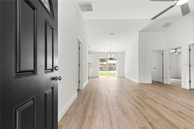 14876 SE 34th Ter, Summerfield, FL 34491 - spare room with ceiling fan and light wood-style flooring
