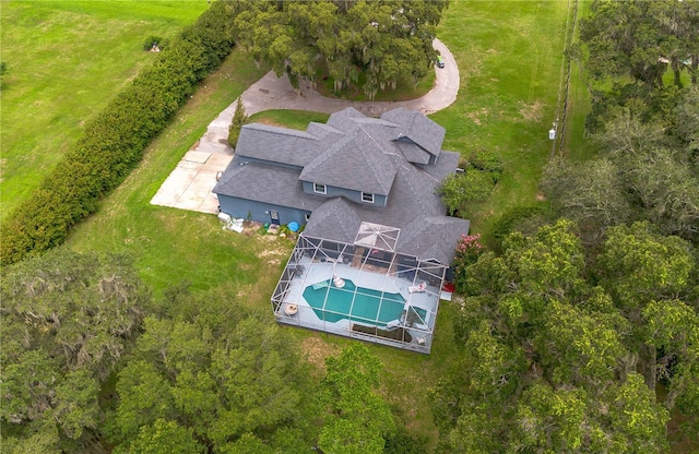3549 SE 41st Pl, Ocala, FL 34480 - aerial view of property and surrounding area with a pool area