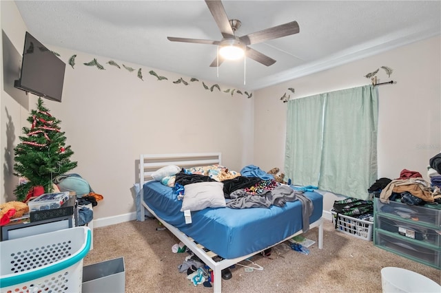 3549 SE 41st Pl, Ocala, FL 34480 - bedroom with carpet and a ceiling fan