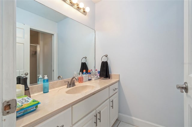 3549 SE 41st Pl, Ocala, FL 34480 - bathroom featuring vanity and tile patterned floors