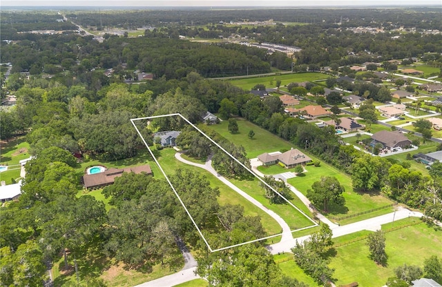 3549 SE 41st Pl, Ocala, FL 34480 - aerial view of property's location with property parcel outlined