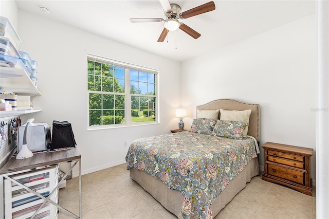 9222 SW 97th Cir, Ocala, FL 34481 - bedroom featuring tile patterned flooring and a ceiling fan