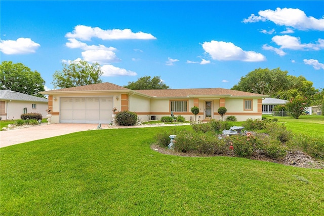6172 SW 101st Pl, Ocala, FL 34476 - single story home featuring stucco siding, concrete driveway, an attached garage, and a front yard