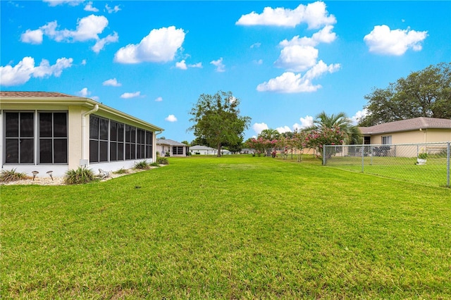 6172 SW 101st Pl, Ocala, FL 34476 - view of yard with a sunroom