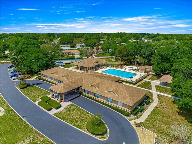 6172 SW 101st Pl, Ocala, FL 34476 - aerial view of a pool area