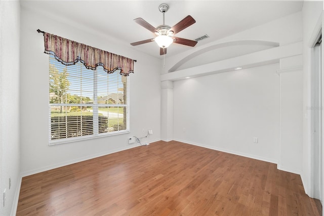 2908 SE 22nd Ave, Ocala, FL 34471 - empty room featuring a ceiling fan and wood finished floors