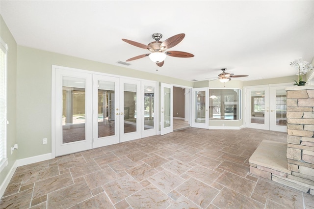 2908 SE 22nd Ave, Ocala, FL 34471 - unfurnished sunroom featuring french doors
