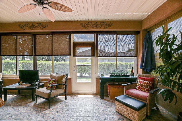 13170 SE 92nd Court Rd, Summerfield, FL 34491 - sunroom with wood ceiling