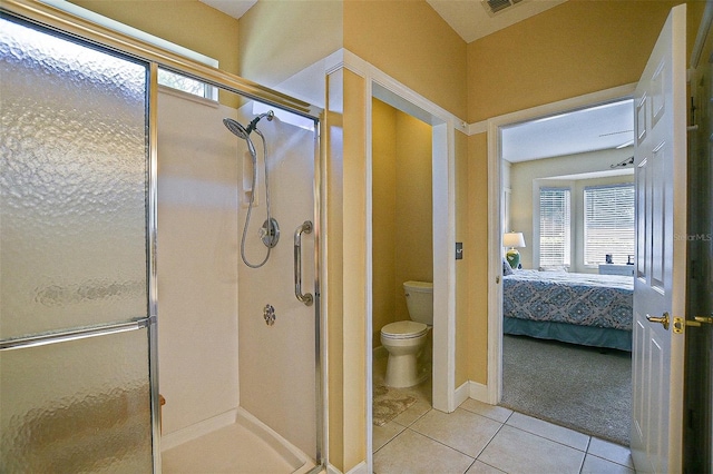 13170 SE 92nd Court Rd, Summerfield, FL 34491 - bathroom with tile patterned flooring, a stall shower, and healthy amount of natural light