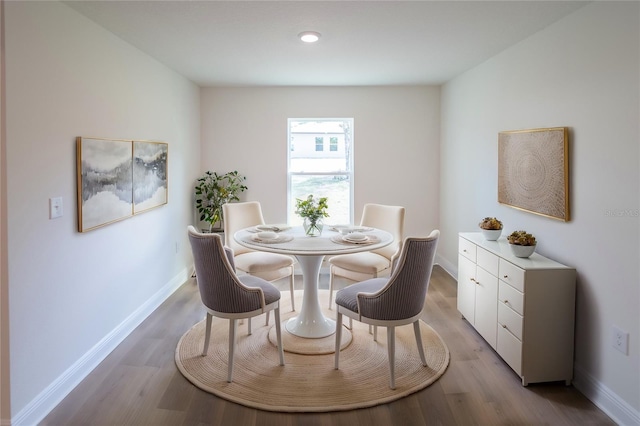 2850 W Camilo Dr, Citrus Springs, FL 34434 - dining area with baseboards and light wood finished floors