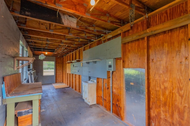 205 NE 53rd St, Ocala, FL 34479 - misc room with unfinished concrete flooring and electric panel