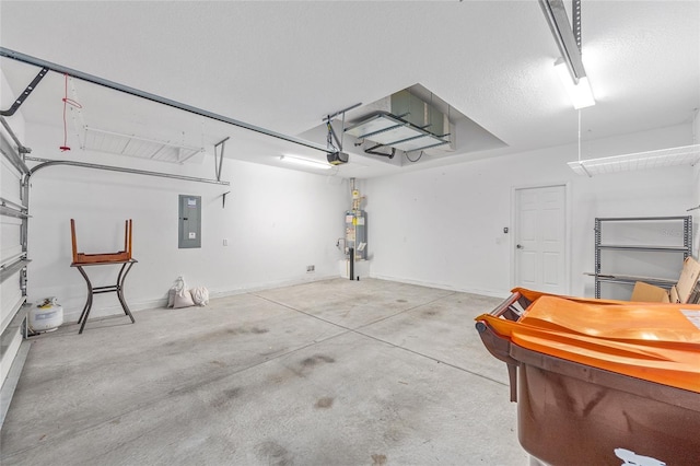 4970 NW 35th Lane Rd, Ocala, FL 34482 - garage with a garage door opener, electric panel, and water heater