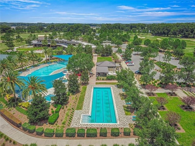 4970 NW 35th Lane Rd, Ocala, FL 34482 - aerial view of a pool and a tree filled landscape