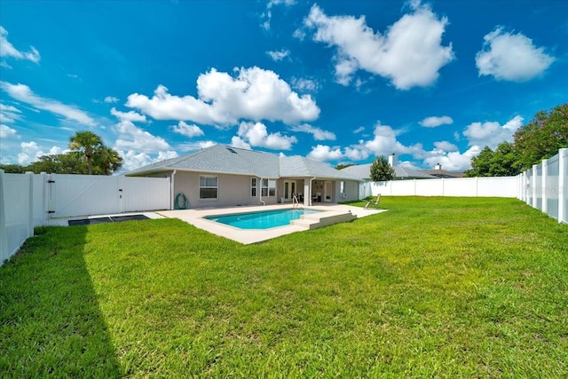5459 SW 86th St, Ocala, FL 34476 - rear view of property with a gate, a fenced backyard, and a patio
