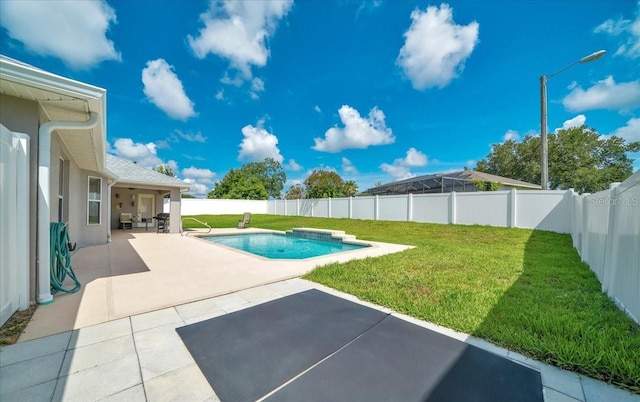 5459 SW 86th St, Ocala, FL 34476 - view of swimming pool featuring a patio area and a fenced backyard