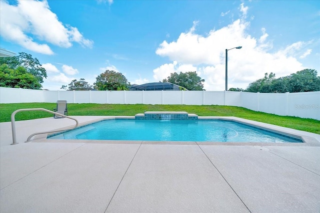5459 SW 86th St, Ocala, FL 34476 - view of pool featuring a fenced backyard and a patio area