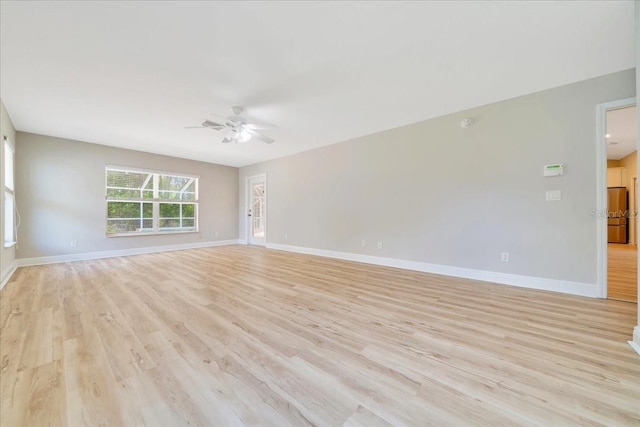 6631 SE 11th Loop, Ocala, FL 34472 - unfurnished room featuring ceiling fan and light wood-style floors