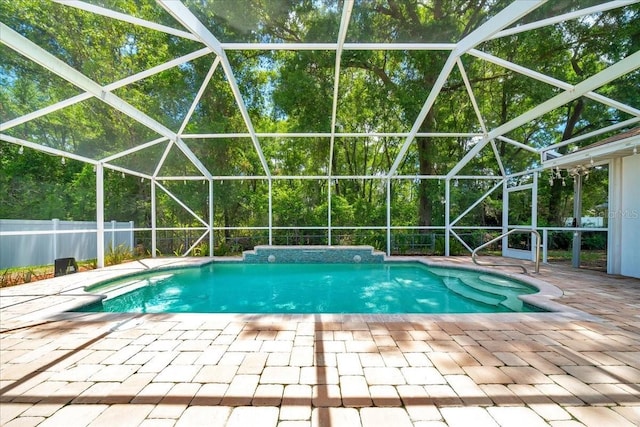 6631 SE 11th Loop, Ocala, FL 34472 - view of pool with a patio area and glass enclosure