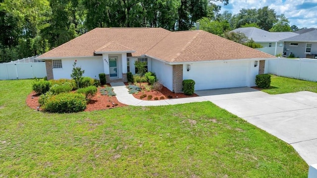 6631 SE 11th Loop, Ocala, FL 34472 - ranch-style home with a garage, concrete driveway, roof with shingles, and stucco siding
