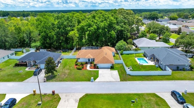 6631 SE 11th Loop, Ocala, FL 34472 - aerial perspective of suburban area with a pool
