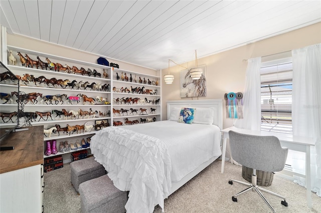501 Marion Oaks Dr, Ocala, FL 34473 - carpeted bedroom with wood ceiling